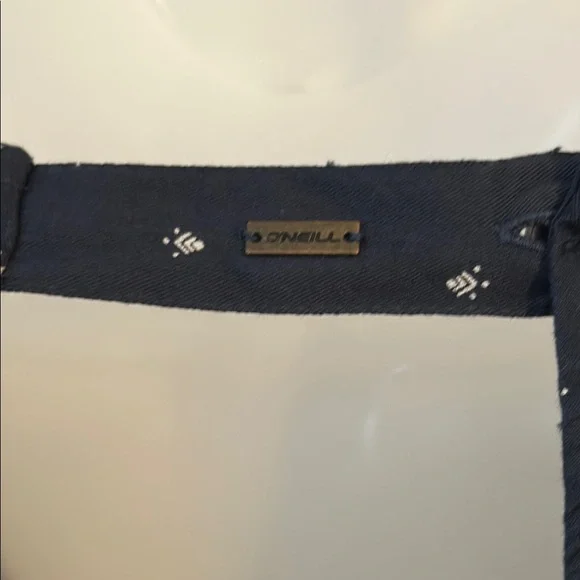 O’Neill Navy faux Wrap Romper with tie waist - Picture 9 of 11